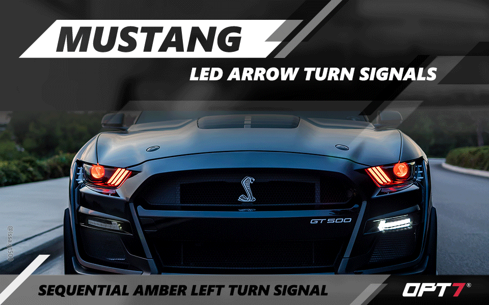 2015-2017 Mustang LED Arrow Turn Signals with Switchback + Sequential