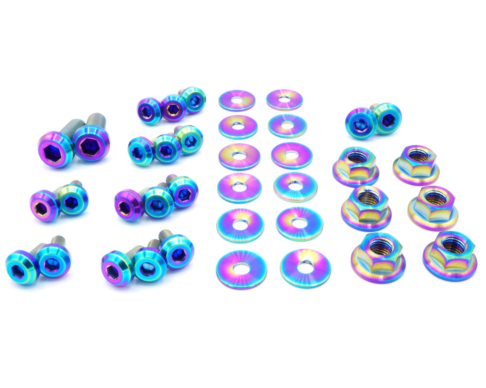 Stage 1 Titanium Hardware Engine Bay Kit - Mitsubishi Evo IX