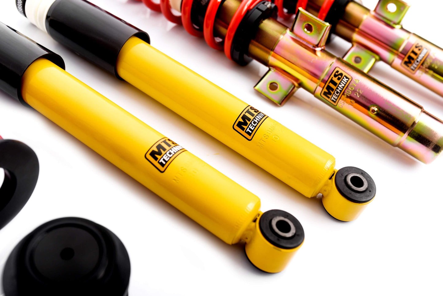 MTS Technik Stance Series Coilover Kit - Gold Housing, 15-55mm Front Lowering for 2003-2009 BMW Z4 (E85/E86)