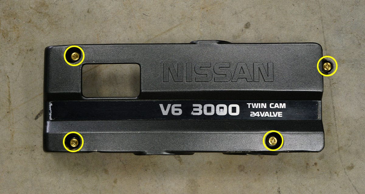 Titanium Hardware Throttle Cable Cover Kit - VG30DETT Engine