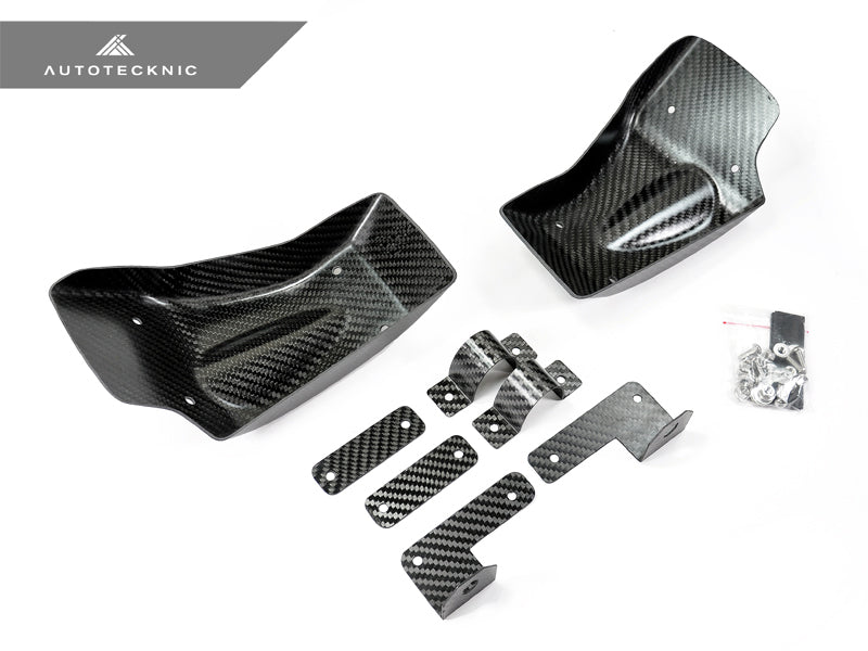 AutoTecknic Dry Carbon Fiber Brake Cooling Duct - Nissan R35 GTR