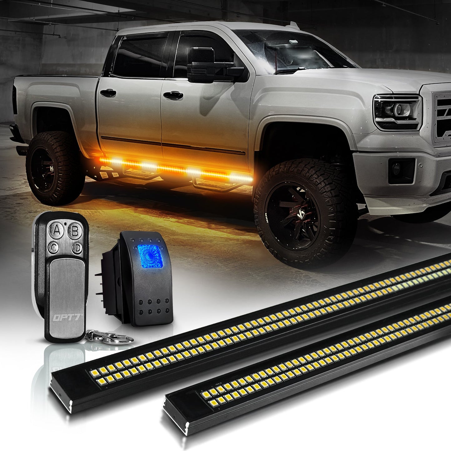 Sidekick Running Board Light 2PC 56-Inch with Warning Mode
