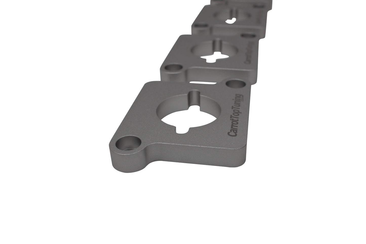 CNC Billet 1.8T to 2.0T / R8 Coil Pack Adapters Spacers VW GTI JETTA GOLF PASSAT | AUDI A4 A6 TT | Silver