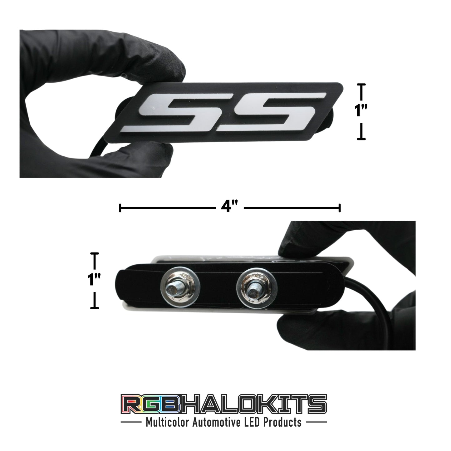 SS LED Emblem Badge: Multicolor Flow (for Chevrolet)