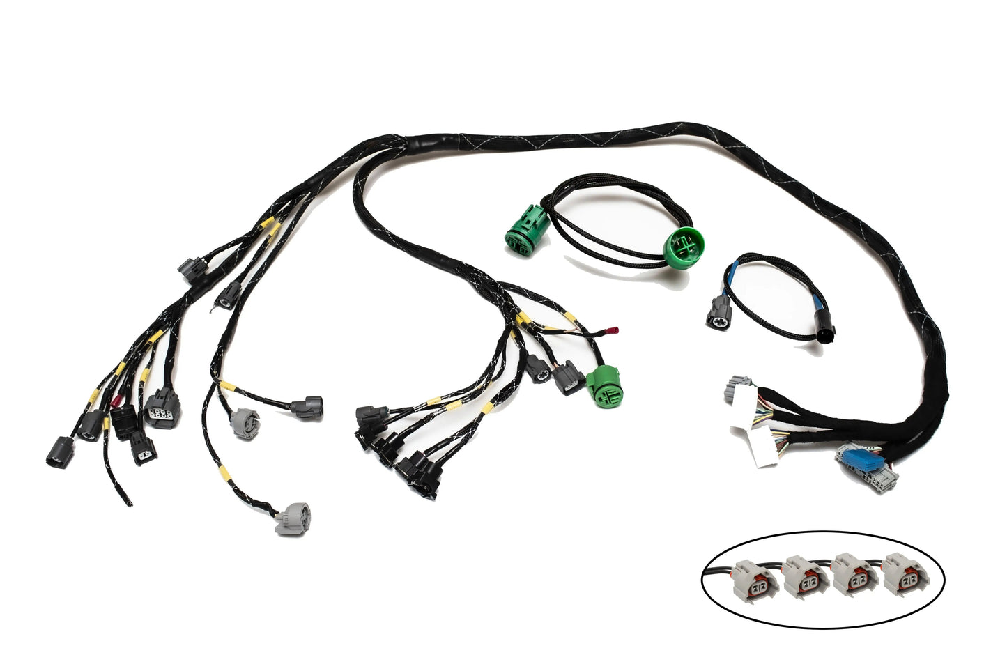 H-Series H2B OBD2A Tucked Engine Harness Kit w/ Subharness | 96-98 Civic EK