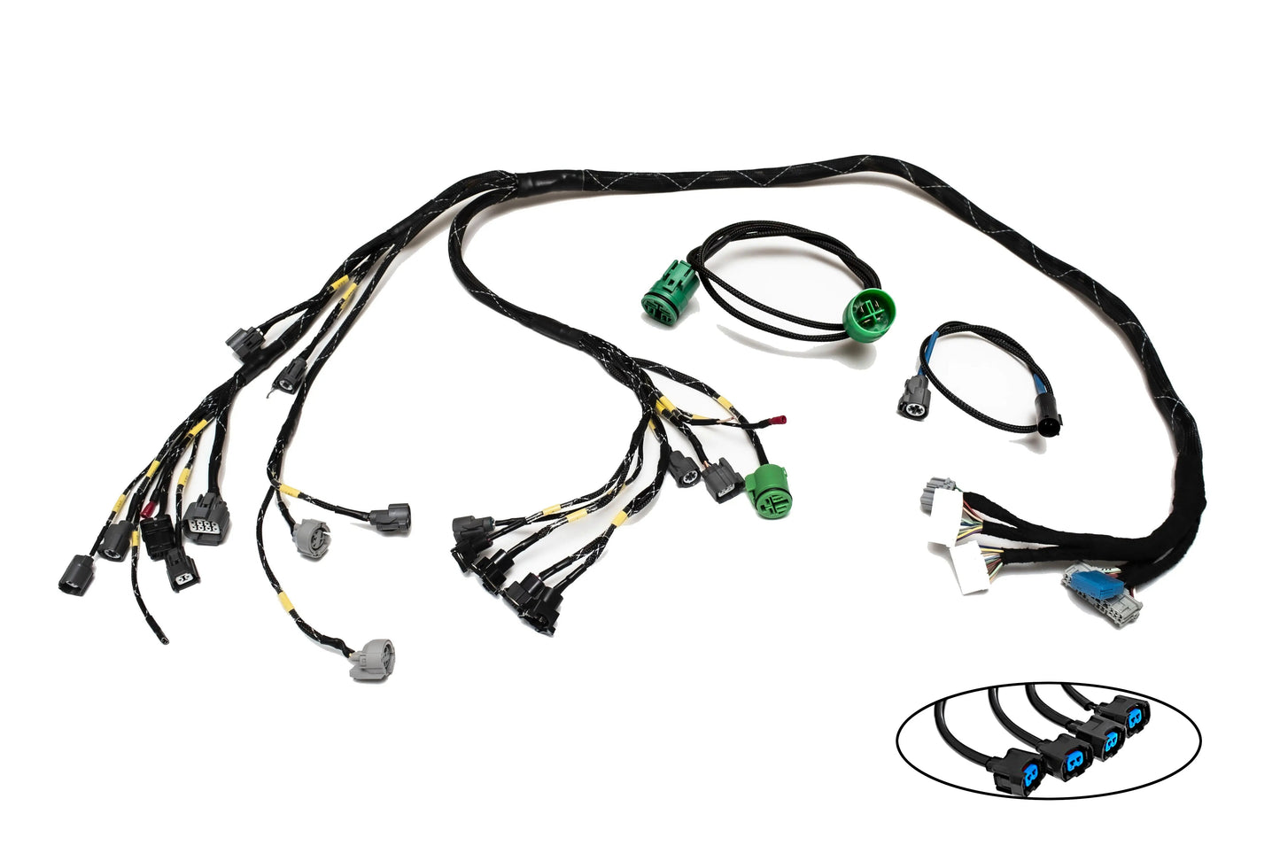 H-Series H2B OBD2B Tucked Engine Harness Kit w/ Subharness | 99-01 Civic EK