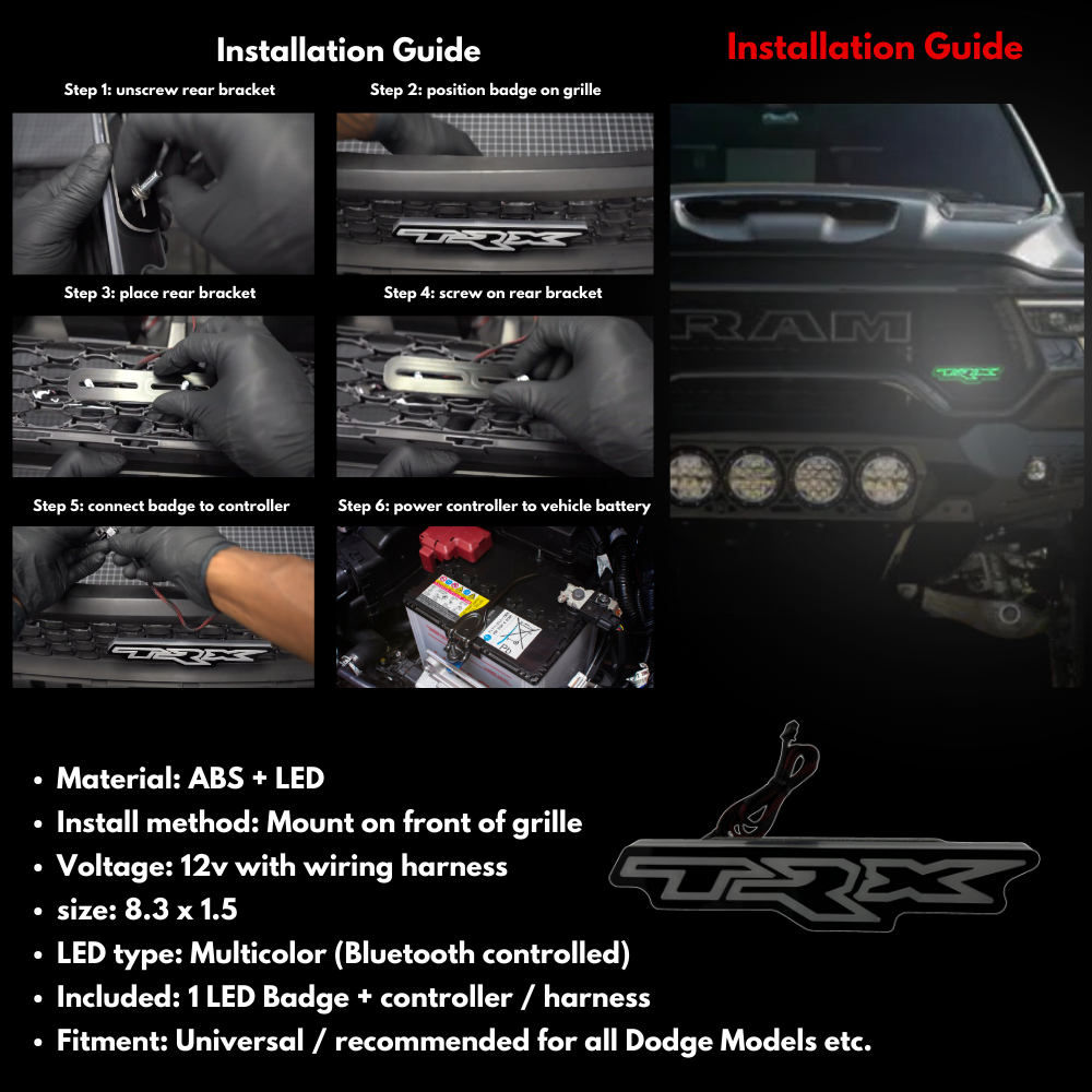 TRX LED Badge: (Multicolor Flow)