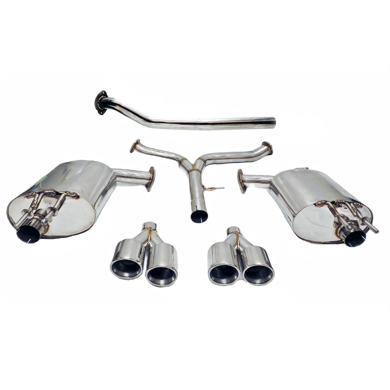 Tsudo 2018-2024 Camry SE XSE 2.5L Quad Tips Catback Exhaust FWD