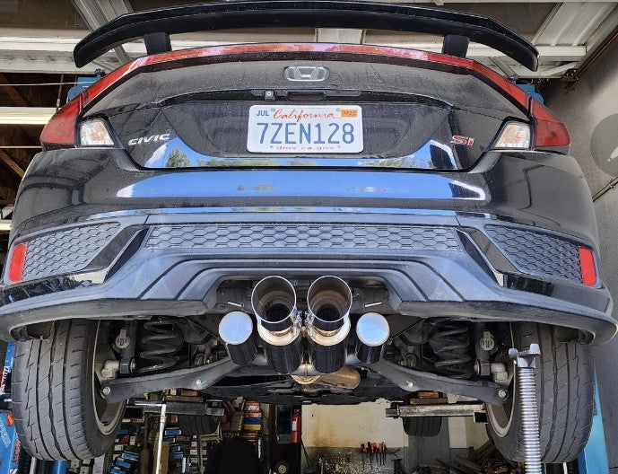 Tsudo 2017-2020 Civic Si Coupe FC3/FC4 3" Burnt Tips Catback Exhaust