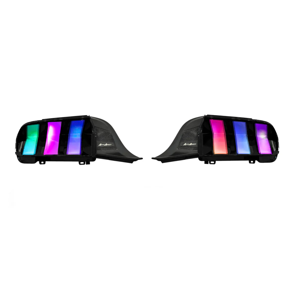 NTXGlow Clear RGB Tail Lights (2024+ Ford Mustang)