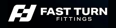 Fast Turn Fittings logo on a black background