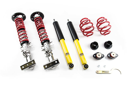 MTS Technik Street Series Coilover Kit - With Front and Rear Top Mount, Inox Housing for 1995-2002 BMW 318ti (E36)