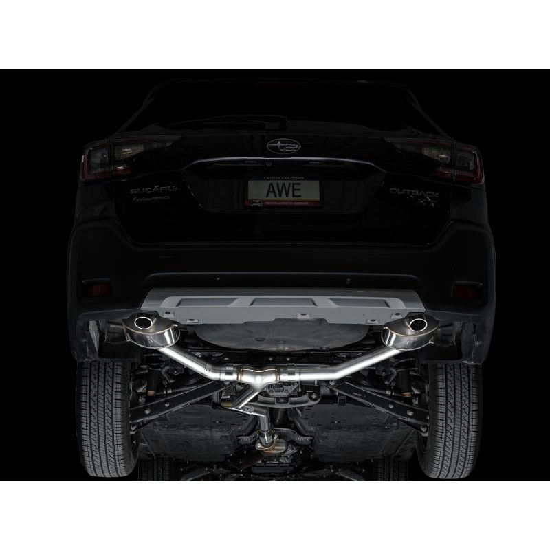 AWE 20-25 Subaru Outback (Wilderness & XT) 0FG Catback Exhaust w/Dual BashGuards