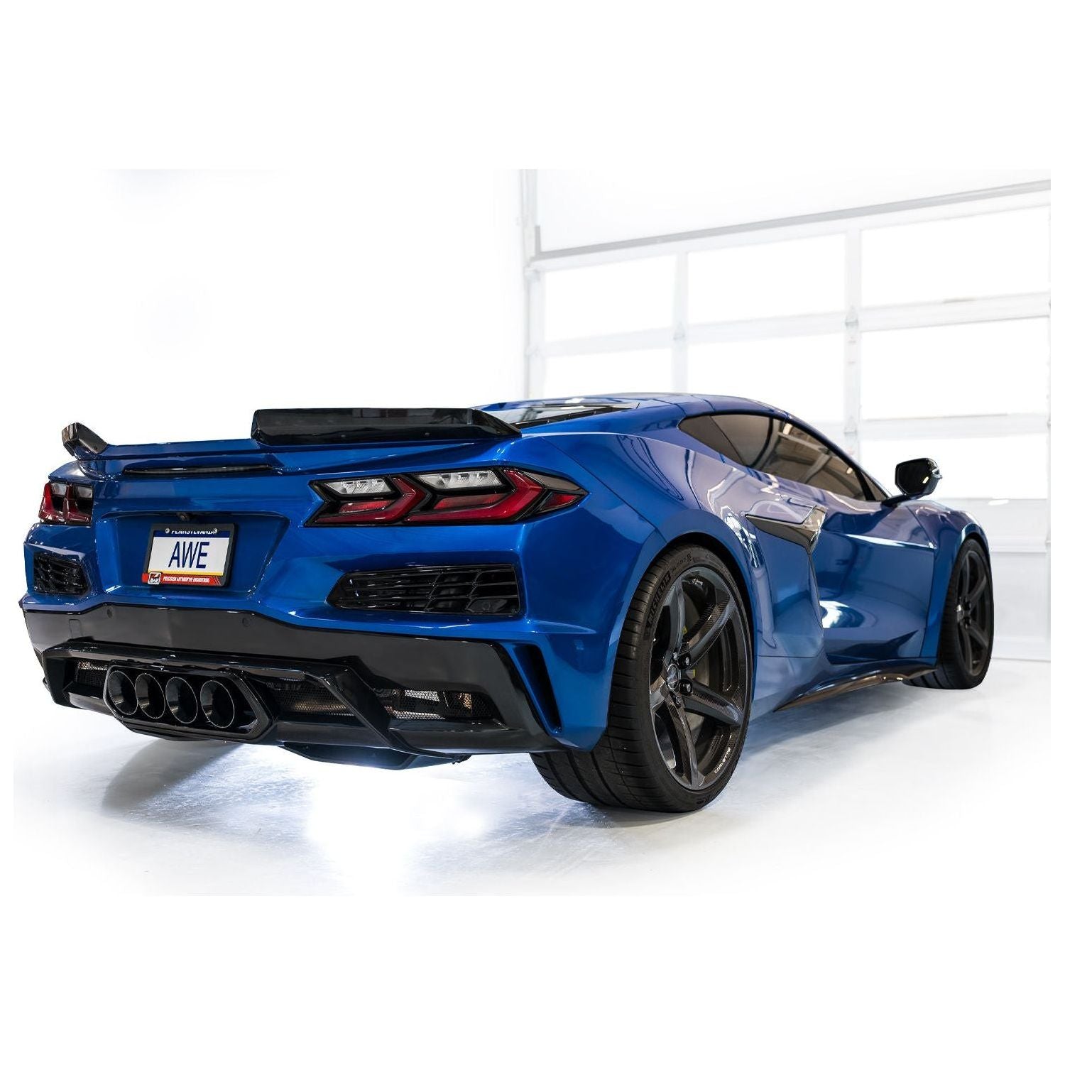 AWE 2023+ C8 Corvette Z06 SwitchPath Cat-Back Exhaust - Diamond Black Tips
