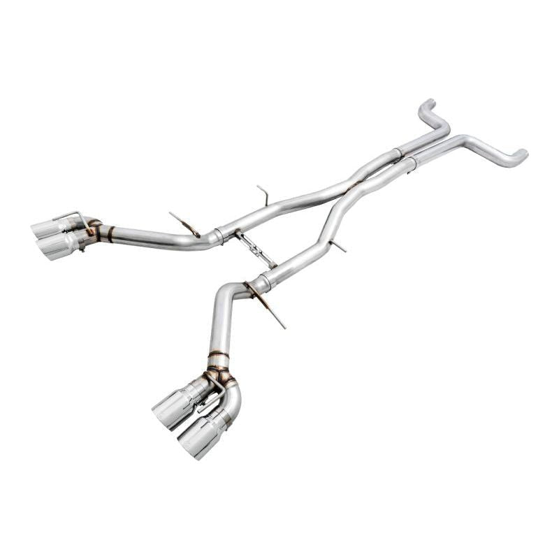 AWE Tuning 16-19 Chevy Camaro SS Non-Res Cat-Back Exhaust - Track Edition (Quad Chrome Silver Tips)