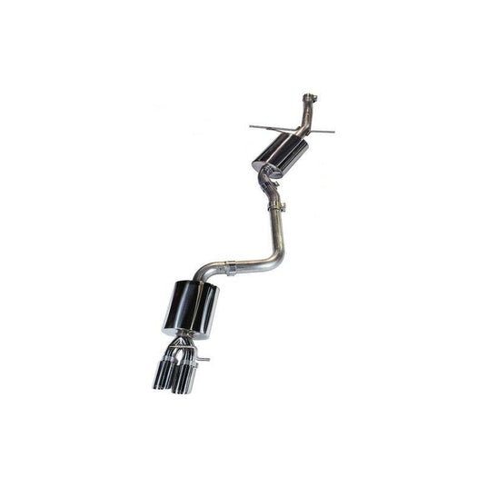 AWE Tuning Audi B8 A5 2.0T Touring Edition Single Outlet Exhaust - Diamond Black Tips