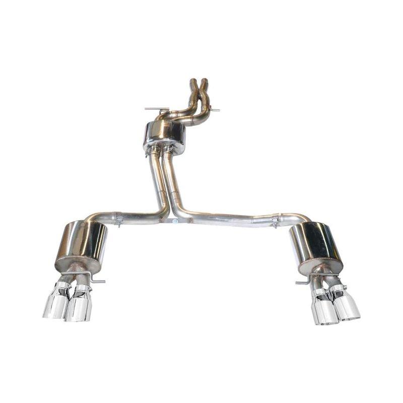 AWE Tuning Audi B8 / B8.5 S4 3.0T Touring Edition Exhaust - Chrome Silver Tips (90mm)