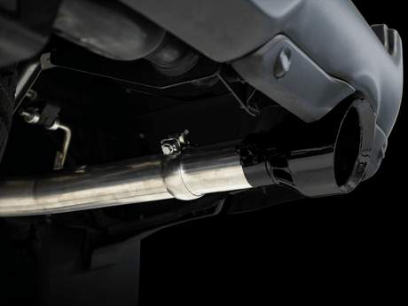 AWE Tuning AWE 0FG Dual Rear Exit Catback Exhaust for 4th Gen RAM 1500 5.7L (with bumper cutouts) - Diamond Black Tips