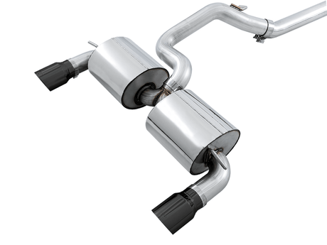 AWE Tuning AWE Touring Edition Cat-back Exhaust for Ford Focus RS - Resonated - Diamond Black Tips