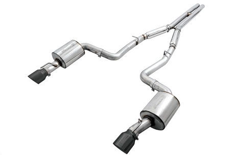 AWE Tuning AWE Touring Edition Exhaust for 15 Charger 6.4 / 6.2 SC - Non-Resonated - Diamond Black Tips