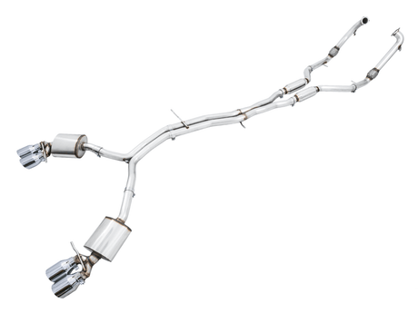 AWE Tuning AWE Touring Edition Exhaust for Audi B9 S4 - Chrome Silver 102mm Tips