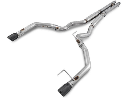 AWE Tuning AWE Track Edition Cat-back Exhaust for S550 Mustang GT - Diamond Black Tips
