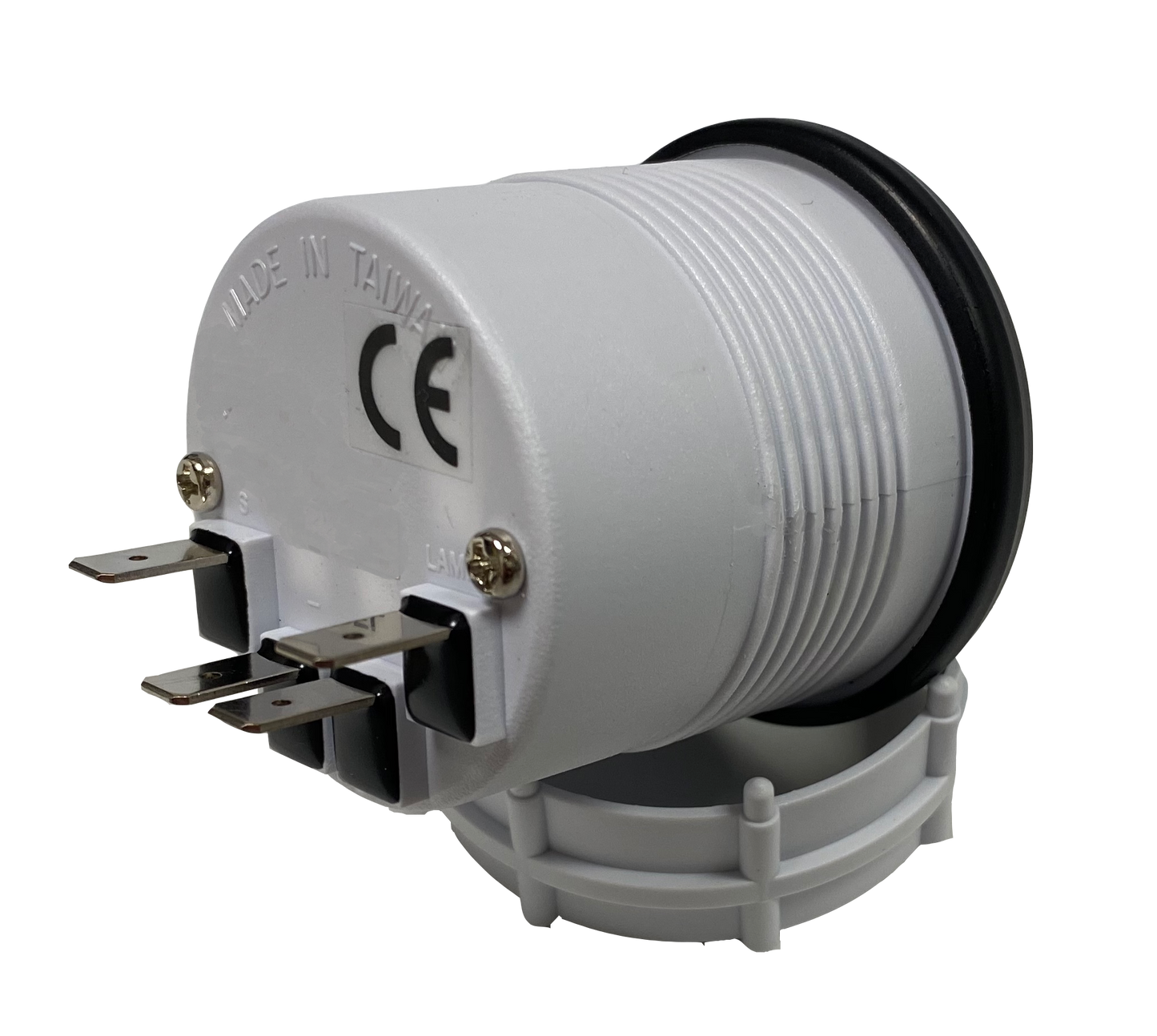 2-1/16" Volt Gauge Clear Lens White LED