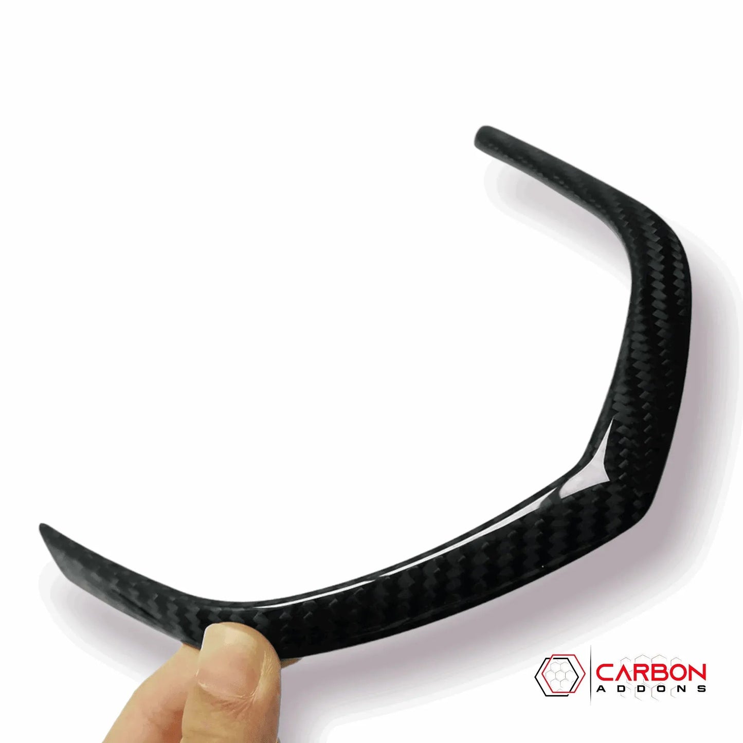 C7 Corvette 2014–2019 Carbon Fiber Gauge Bezel Chrome Delete Cover