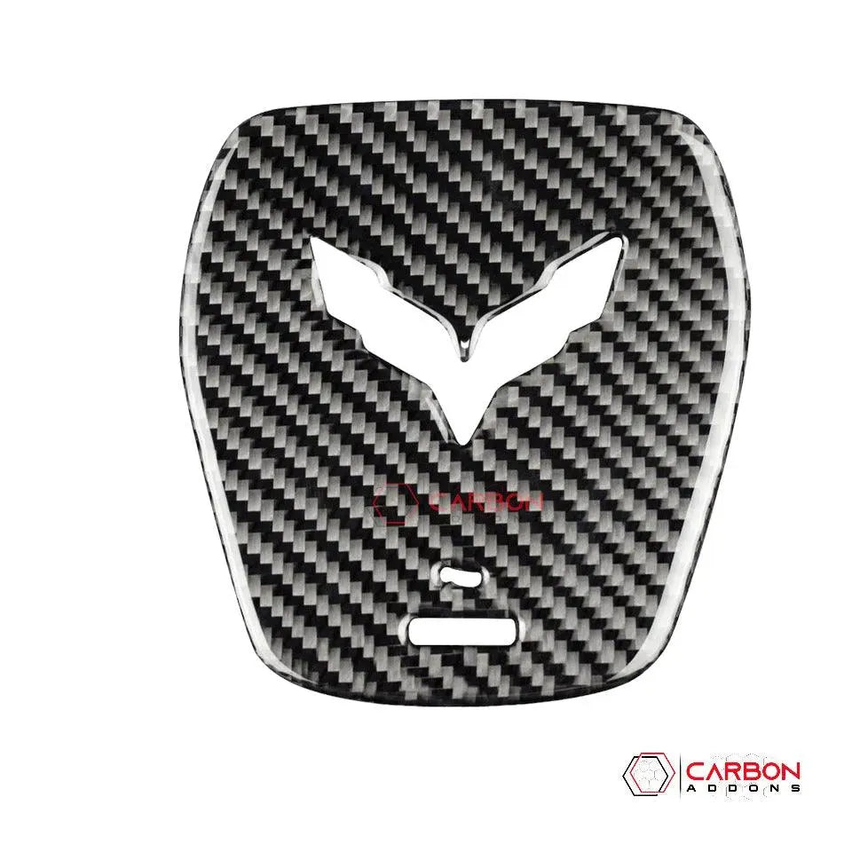 C7 Corvette Carbon Fiber Center Steering Wheel Overlay 2014-2019