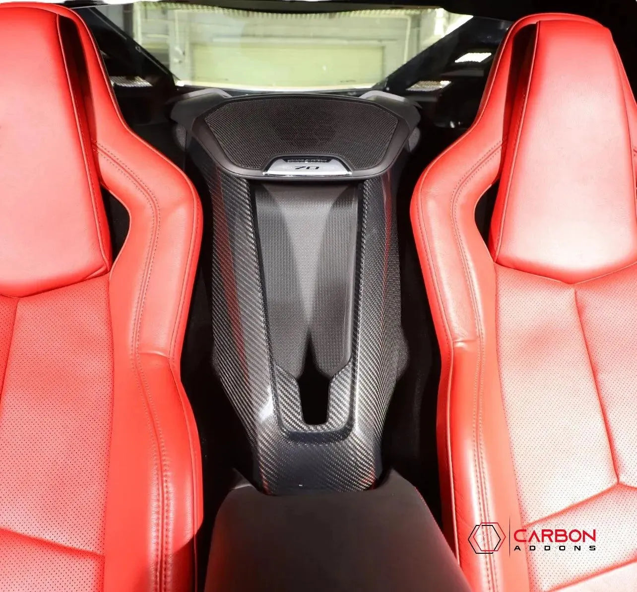 C8 Corvette Carbon Fiber Waterfall Panel Trim Cover