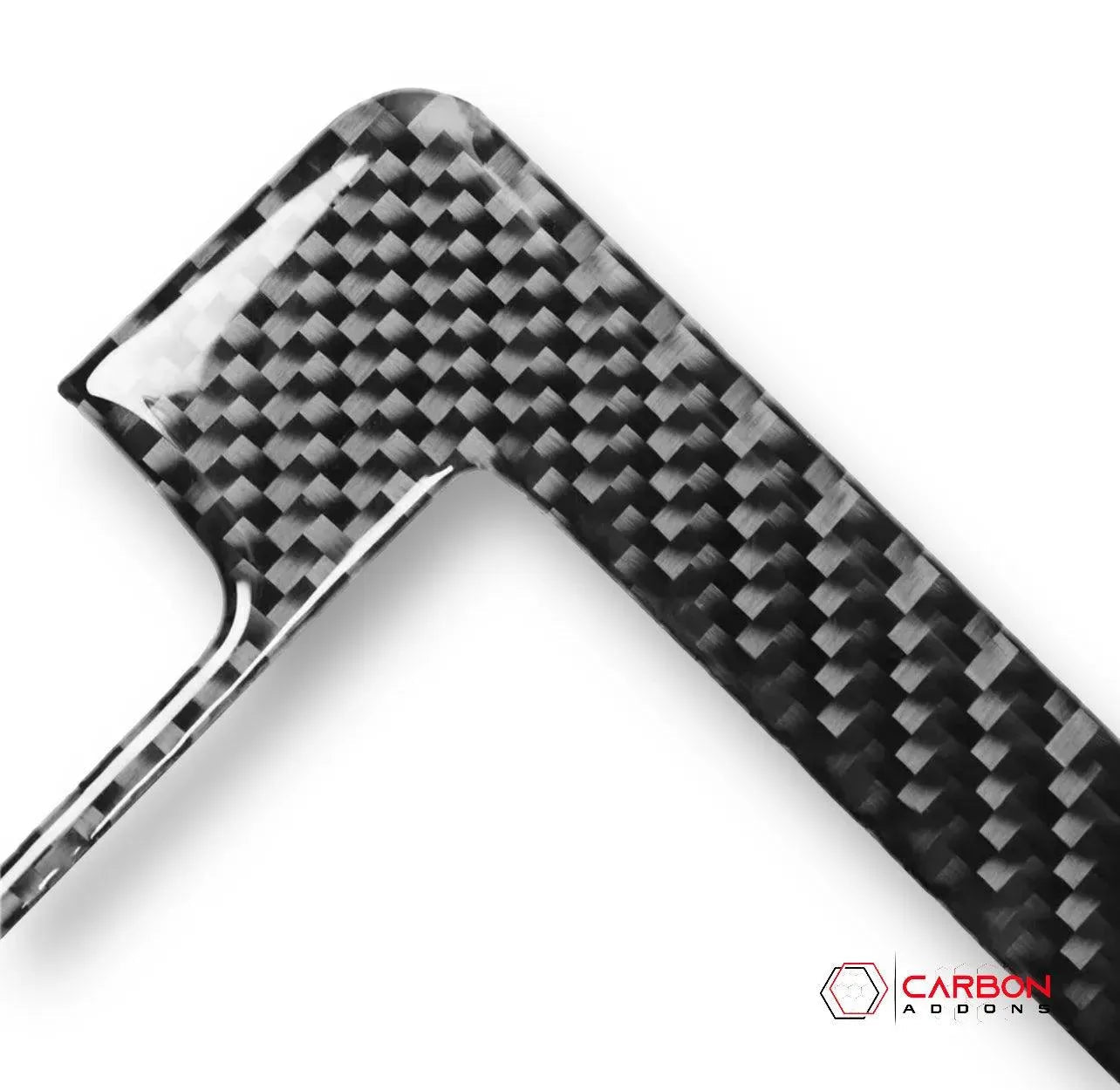 Carbon Fiber Infotainment Radio Screen Trim Overlay for Dodge Challenger 2015