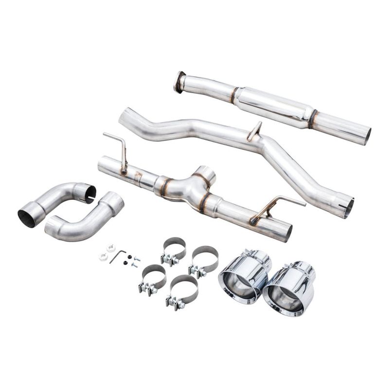 AWE Subaru BRZ/ Toyota GR86/ Toyota 86 Track Edition Cat-Back Exhaust- Chrome Silver Tips