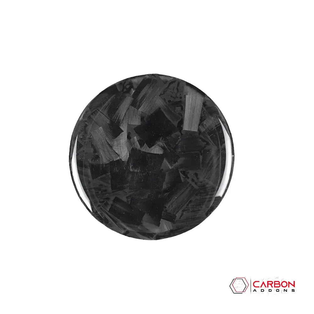 Dodge Challenger 2015-2023 Carbon Fiber Headlight and Trunk Release Button Trim Overlay