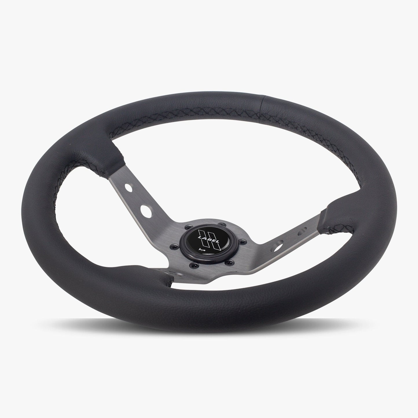 The Daytona | Black Leather | Graphite Spoke | Black Stitch