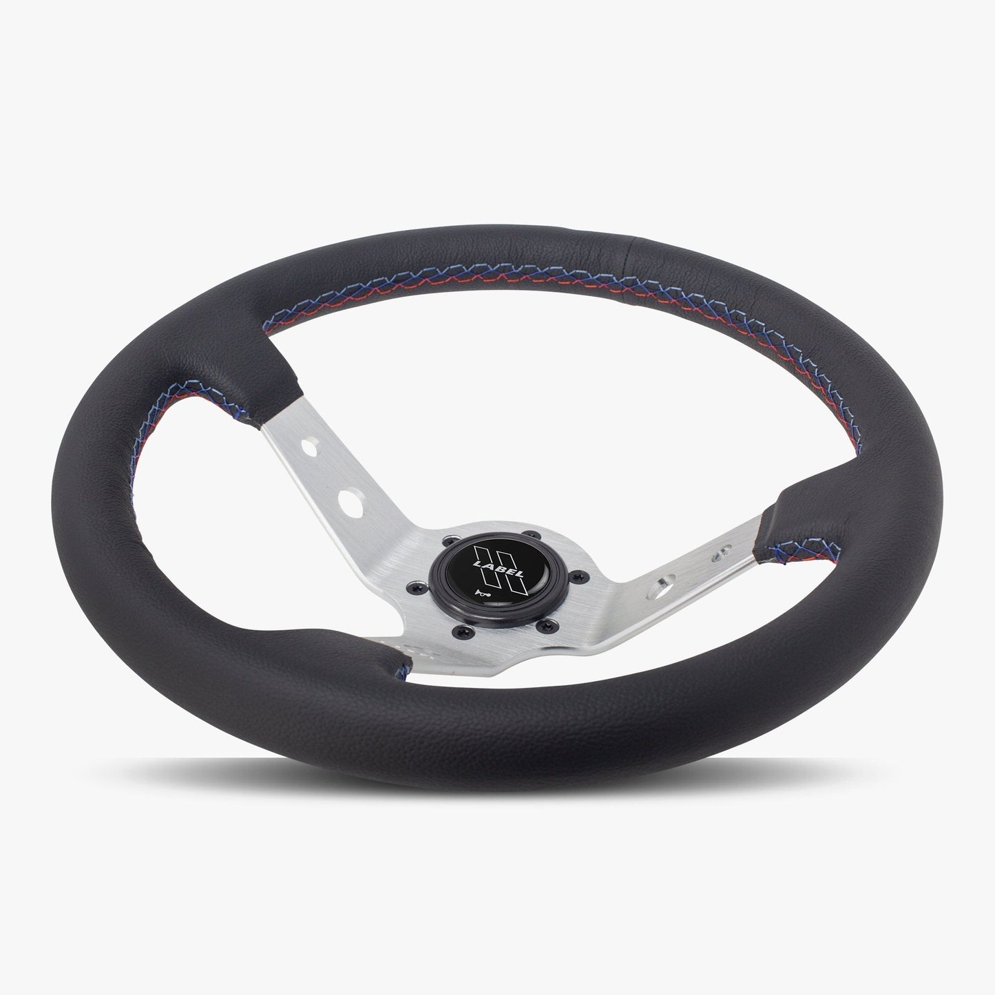 The Daytona | Black Leather | Silver Spoke | Bavarian Stitch