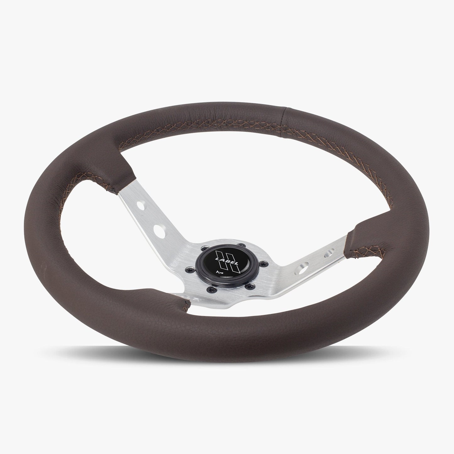 The Daytona | Nappa Brown Leather | Silver Spoke | Brown Stitch