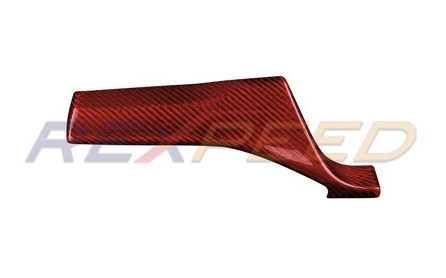 2022+ WRX Dry Carbon Driver Side Dash Cover-LHD-Black / Red