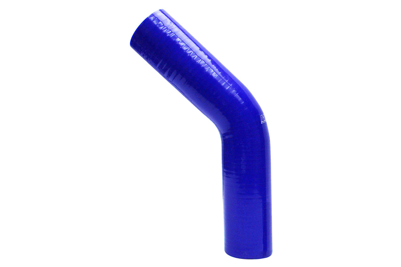HPS 2-9/16" Silicone 45 Degree Elbow Coupler Hose, High Temp 4-ply Reinforced, 65mm ID