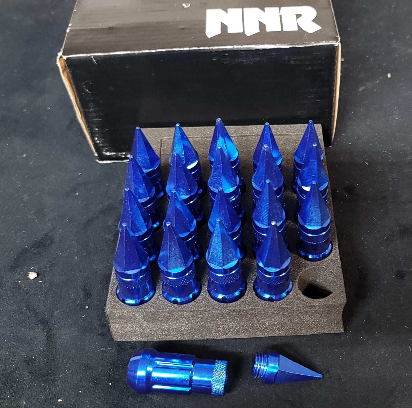 NNR Steel Extended Spline Wheel Lug Nuts with Spike 78mm 20pcs