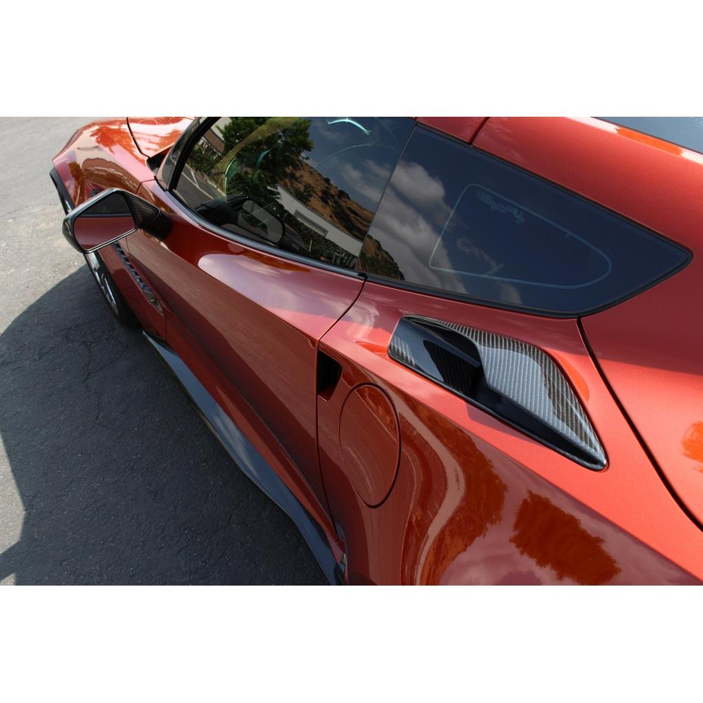 Carbon Fiber Chevrolet Corvette C7 Stingray / C7 Z06 Quarter Panel Intake Vents 2015-2019