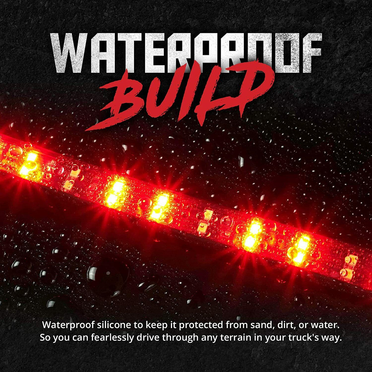 Redline Choice Double Row LED Tailgate Light Bar with Reverse Light, Brake Light & Turn Signals