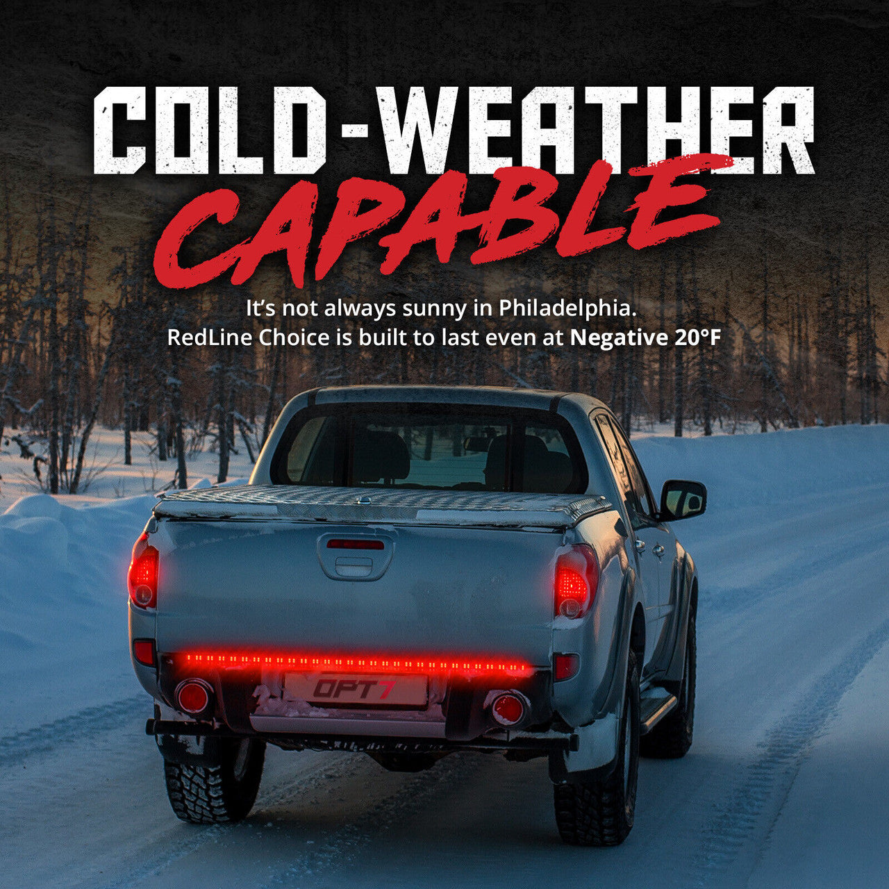 Redline Choice Double Row LED Tailgate Light Bar with Reverse Light, Brake Light & Turn Signals