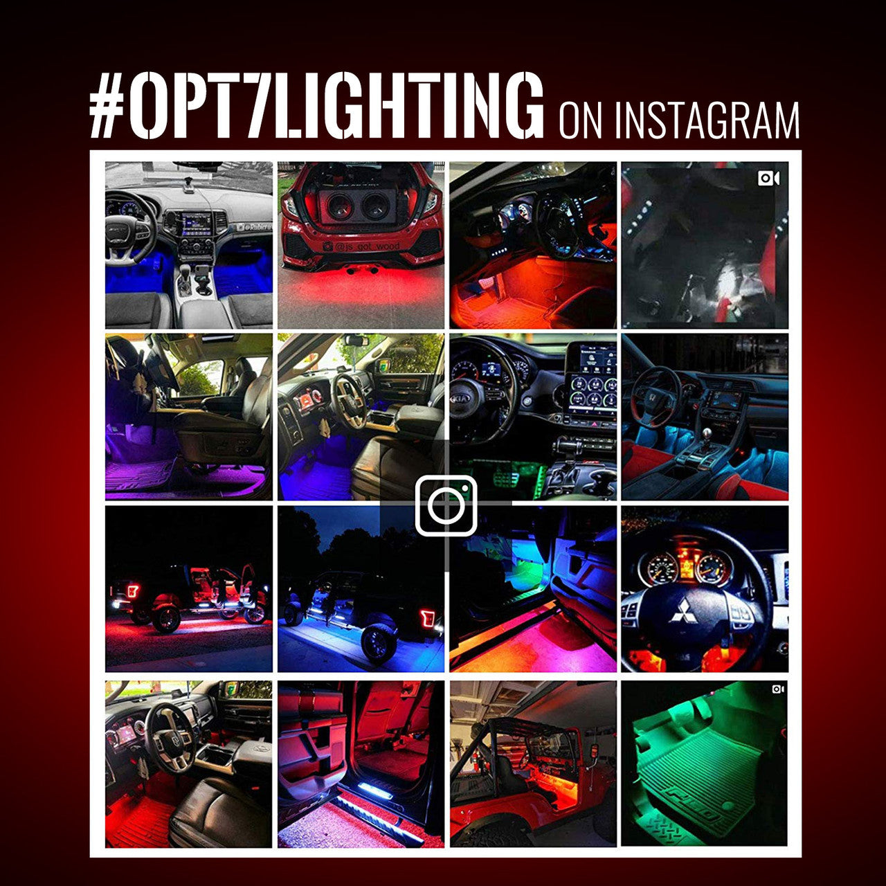 AURA PRO LED Lighting Kit Bundle ( Underglow + Grille + Interior ) - Bluetooth APP and Remote Controlled