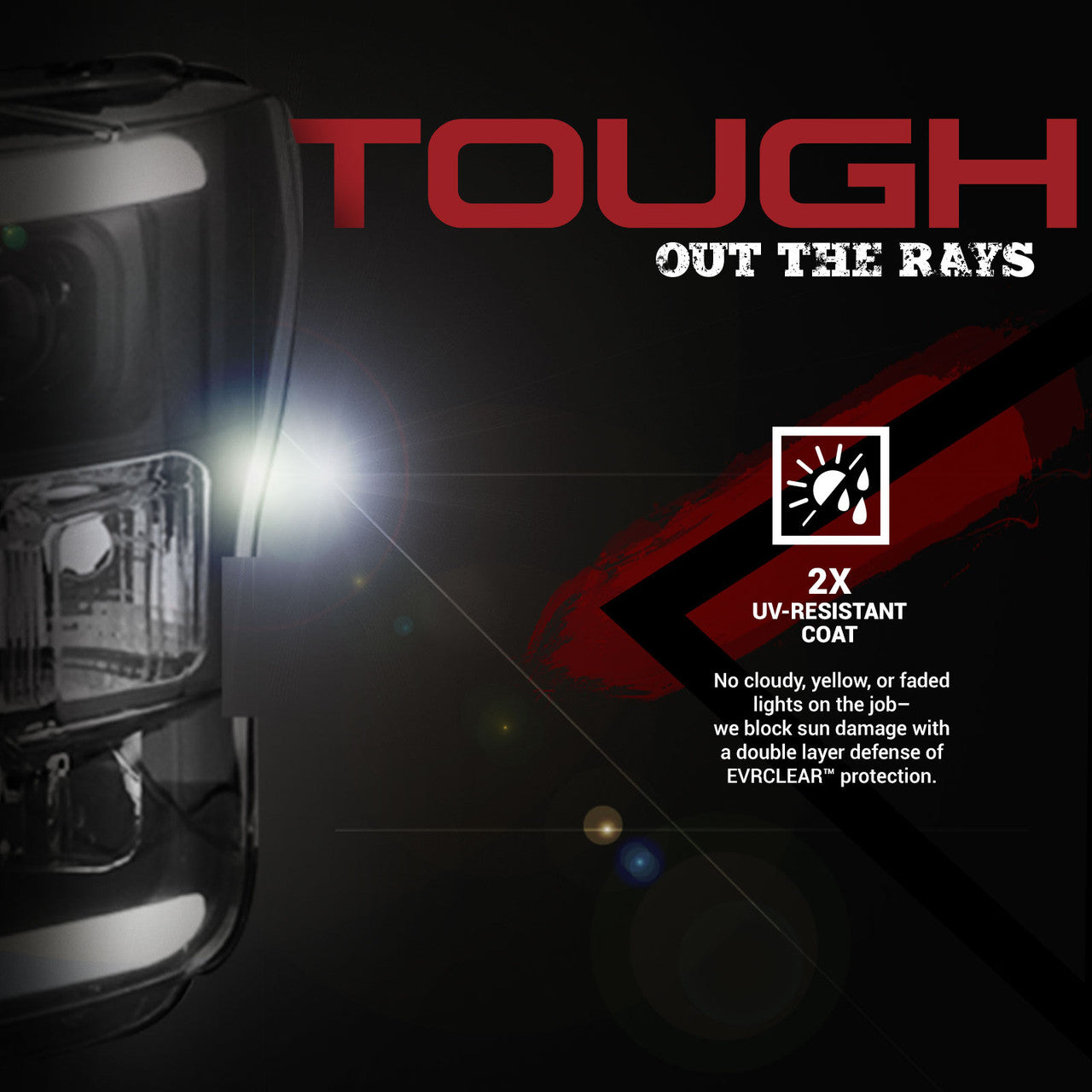 OPT7 15-17 F150 Black AURA RGB-W DRL LED Tube Headlights Projector -Bluetooth Built in Full Color