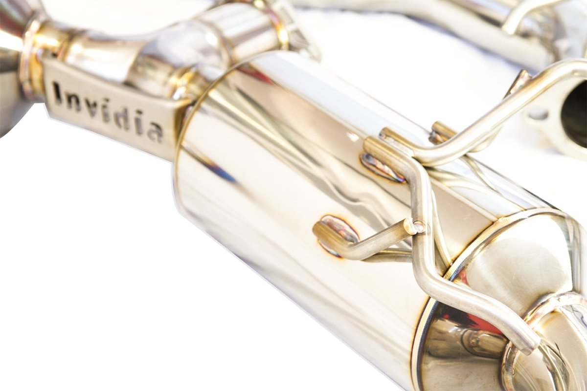 Invidia 13-22 BRZ / 13-16 FRS/ 17-21 GT86 / 2022 GR86 N2 Dual Burnt Titanium Tip Exhaust | HS12SST6N21GT