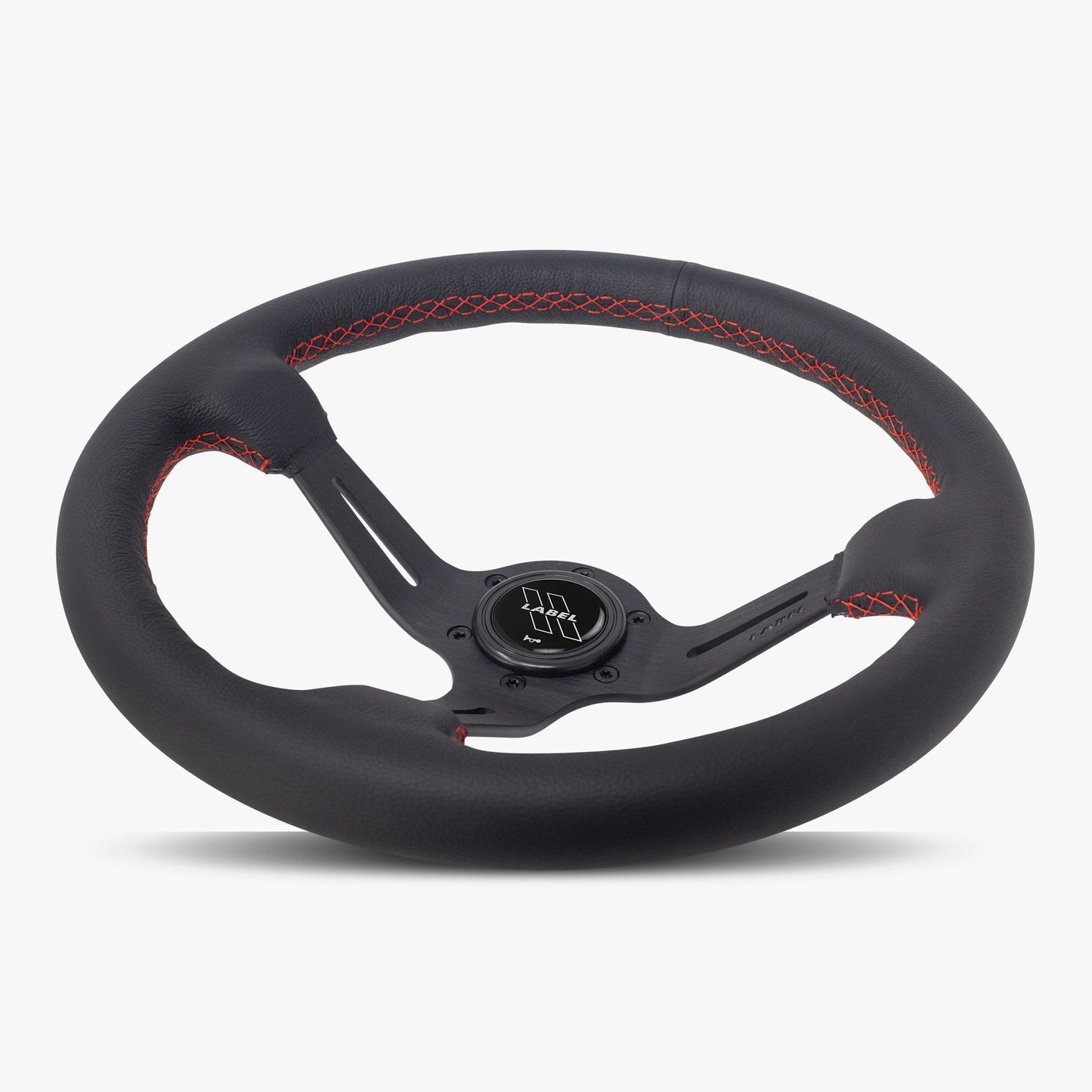 The Le Mans | Black Leather | Black Spoke | Red Stitch