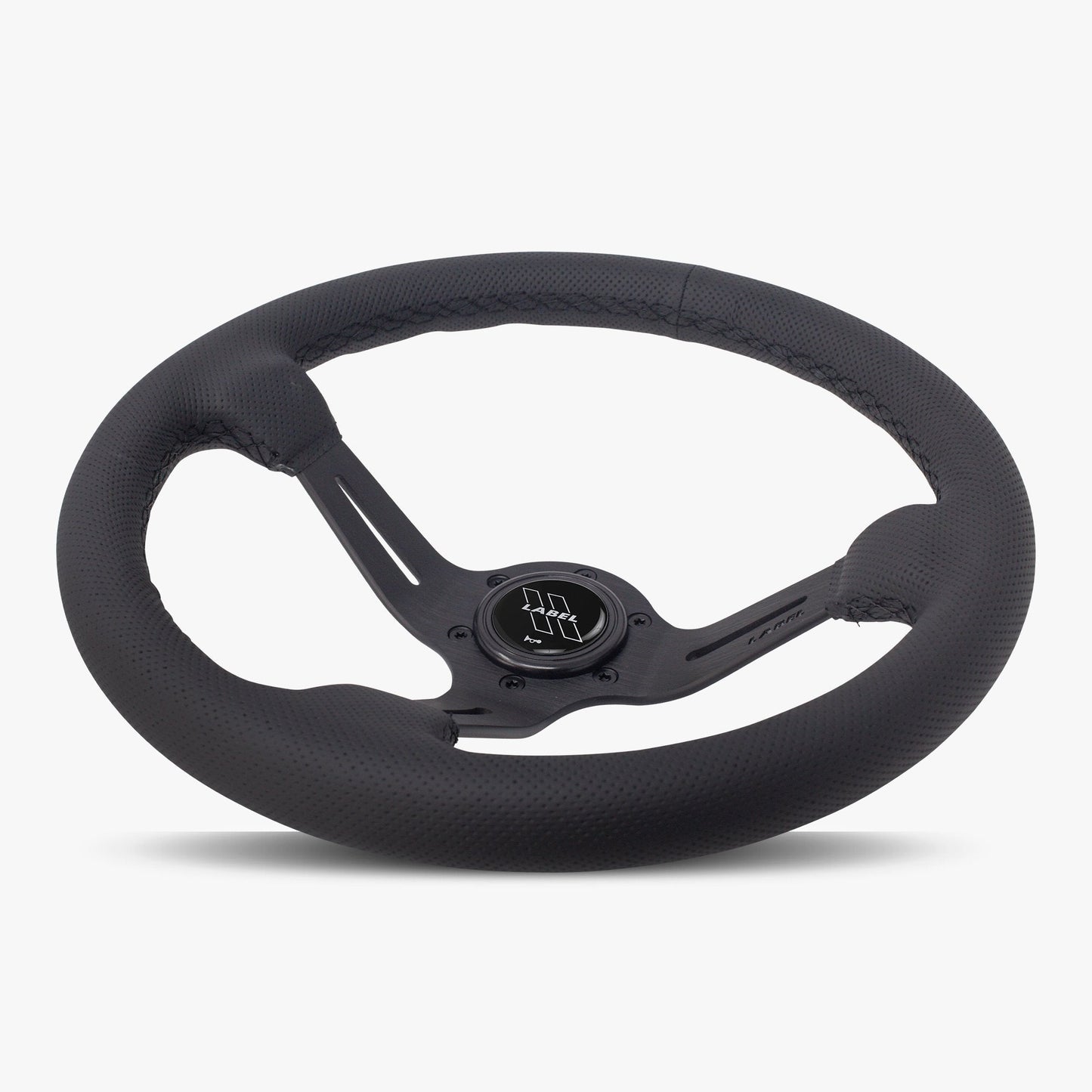 The Le Mans | Black Perforated Leather | Black Spoke | Black Stitch