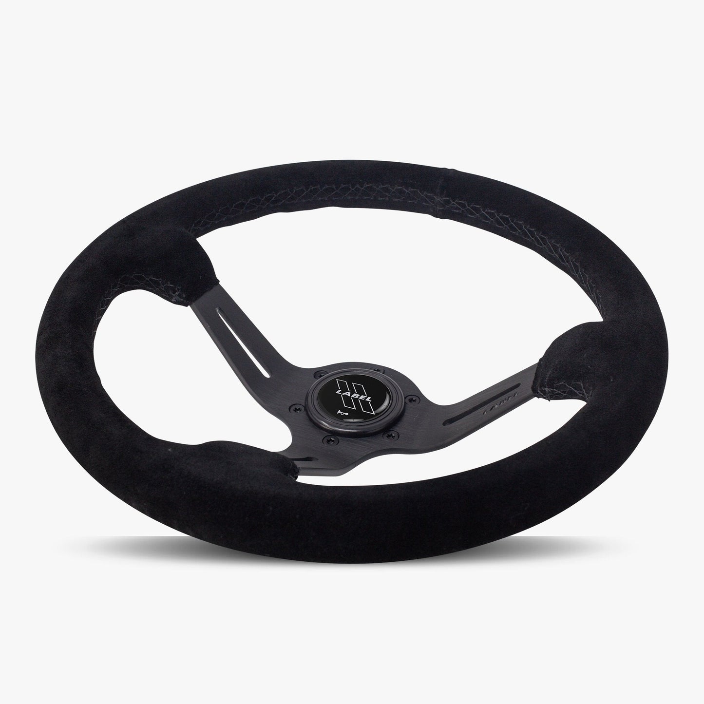 The Le Mans | Black Alcantara Suede | Black Spoke | Black Stitch