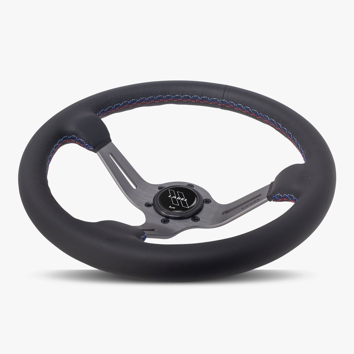 The Le Mans | Black Leather | Graphite Spoke | Bavarian Stitch