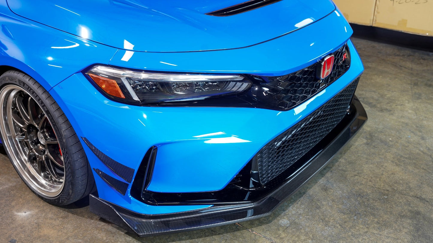 Honda FL5 Civic Type R Carbon Fiber Front Bumper Canards 2023 - Current